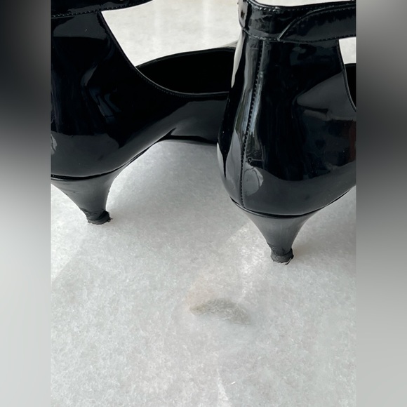 Saint Laurent Black Kitten 50 studded ankle pointed toe heel. - Picture 6 of 7